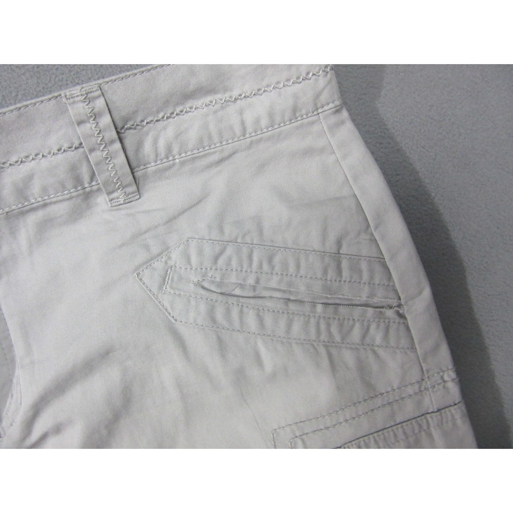 PrAna Skirt Women 8 Gray Mini Breathe Utility Cargo Pockets Outdoor Cinched Hem - Picture 6 of 16